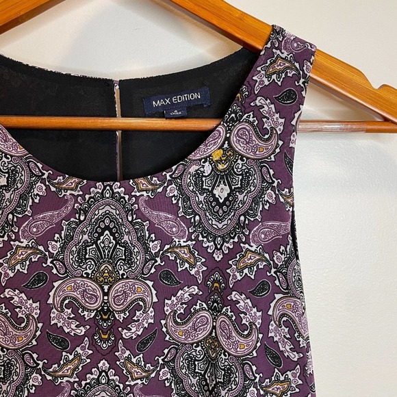 Max Edition Purple Boho Double Layer Tank Top - Picture 3 of 15